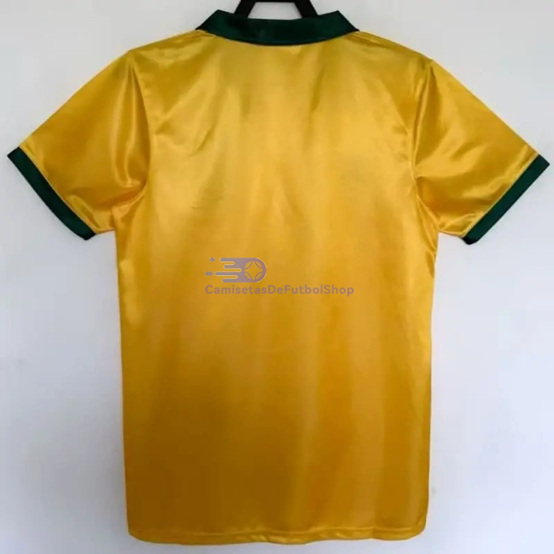 Camiseta Brasil 1988 1ª Equipación Retro Amarillo/Verde