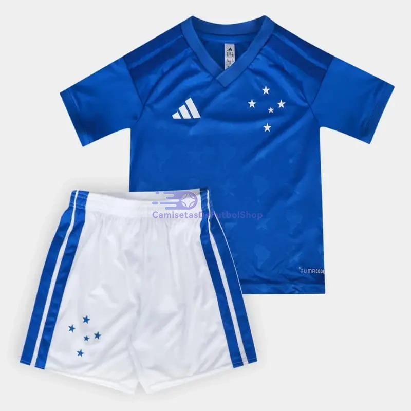 Camiseta Cruzeiro 2026/2027 1ª Equipación Azul/Blanco Niño Kit