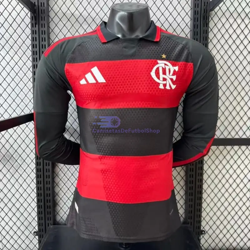 Camiseta Flamengo 2026/2027 1ª Equipación ML Rojo/Negro (EDICIÓN JUGADOR)