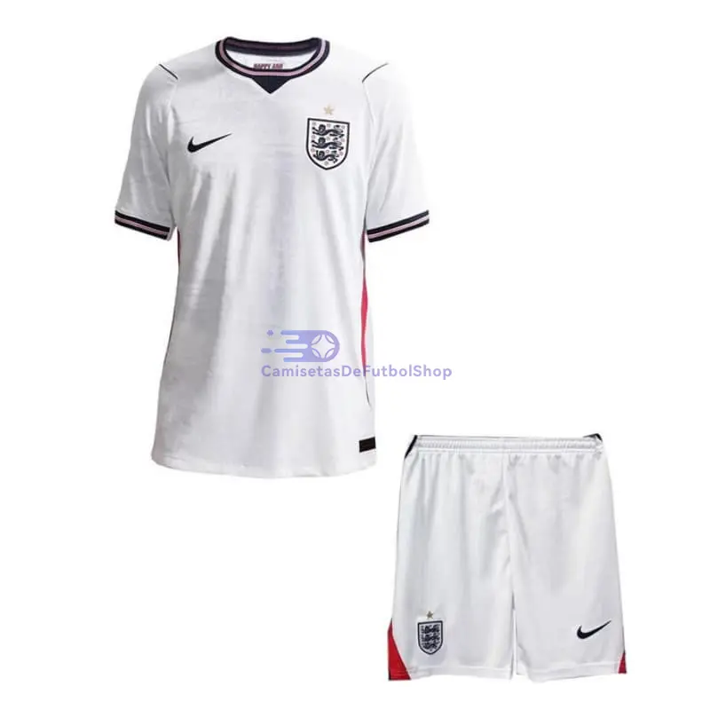 Camiseta Inglaterra Mundial 2026 1ª Equipación Blanco Niño Kit