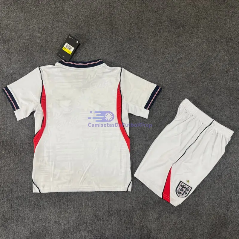 Camiseta Inglaterra Mundial 2026 1ª Equipación Blanco Niño Kit