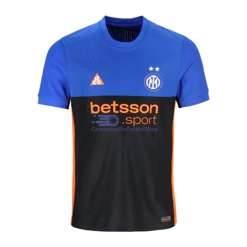 Camiseta Inter de milan 2025/2026 4ª Equipación Azul/Negro/Naranja