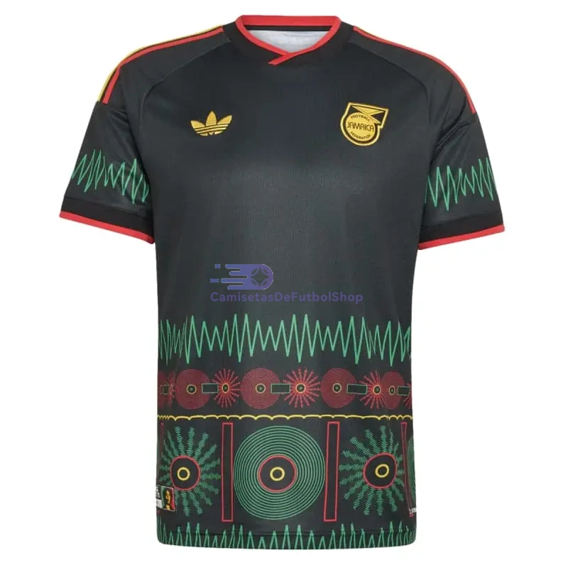 Camiseta Jamaica 2026 2ª Equipación Mundial negro