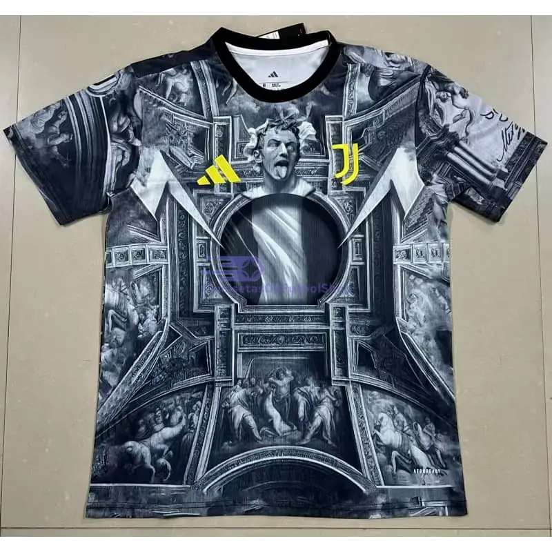 Camiseta Juventus 2025/2026 Pre-Match Gris/Negro