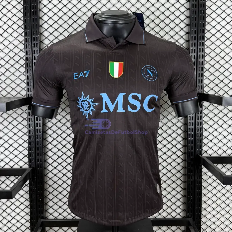 Camiseta Napoli 2025/2026 3ª Equipación Negro (EDICIÓN JUGADOR)