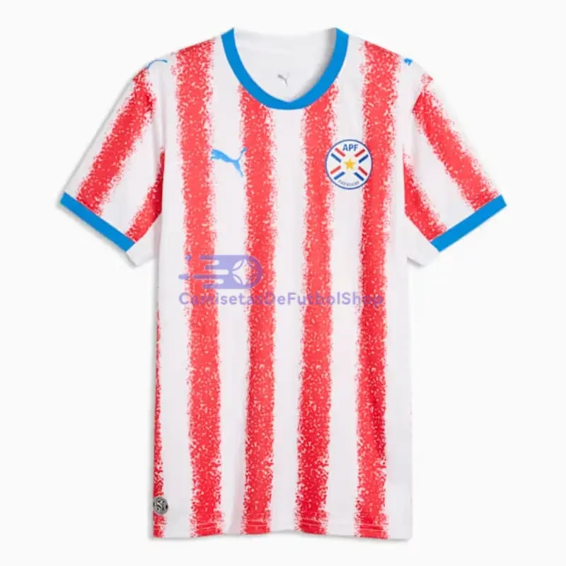 Camiseta Paraguay 1ª Equipación Mundial 2026 Rojo/Blanco