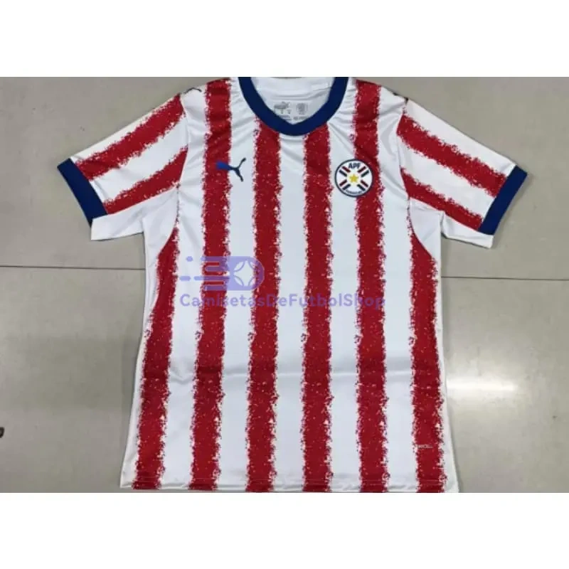 Camiseta Paraguay 1ª Equipación Mundial 2026 Rojo/Blanco