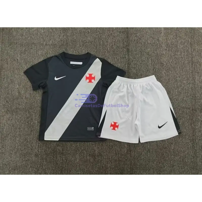 Camiseta Vasco da Gama 2026/2027 1ª Equipación Negro/Blanco Niño Kit
