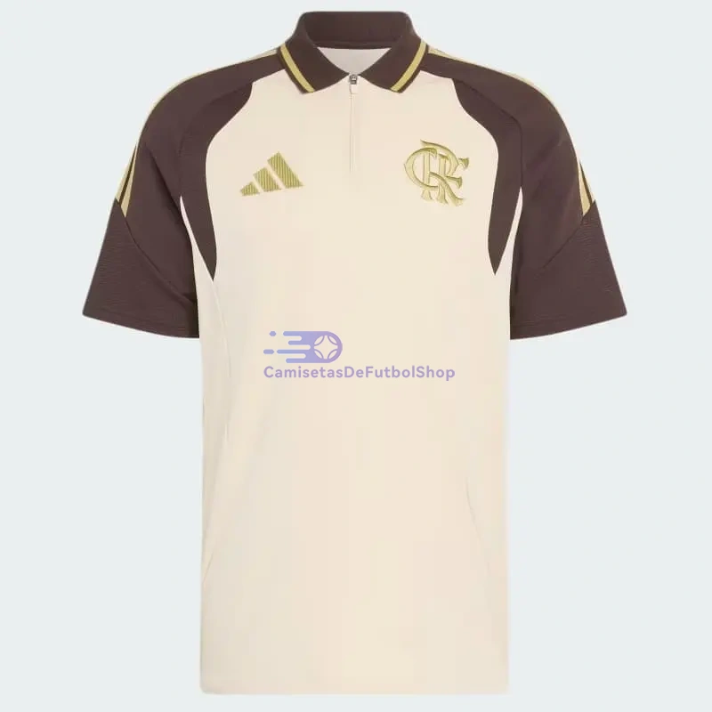 Polo Flamengo 2026/2027 Amarillo Claro/Marrón