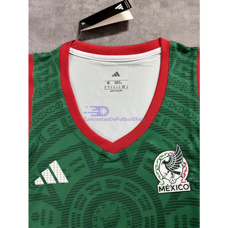 Top corto México Mundial 2026 1ª Equipación Verde Mujer