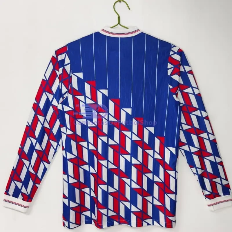 Camiseta Ajax 1989/90 2ª Equipación Retro ML Azul/Rojo