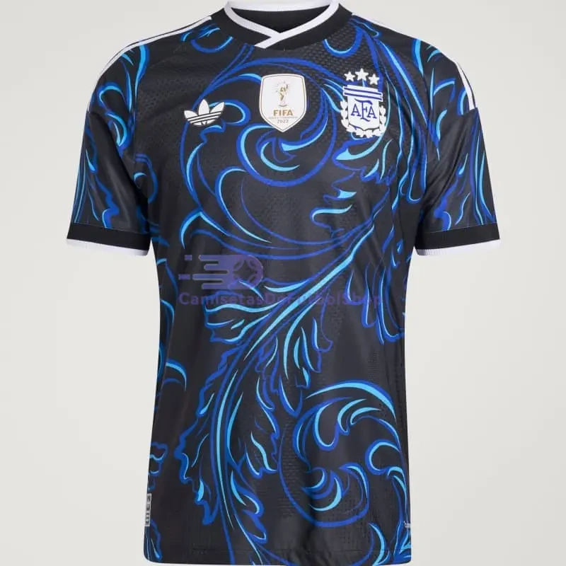 Camiseta Argentina Mundial 2026 2ª Equipación Azul con FIFA2022