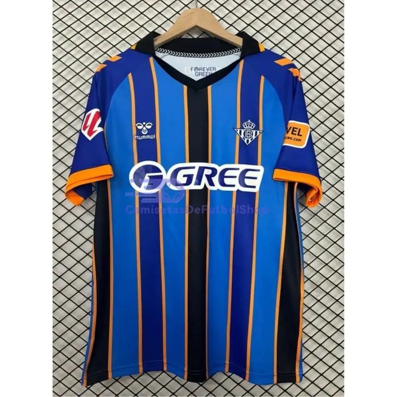 Camiseta de Portero Real Betis 2025/2026 Azul/Dorado con Parche La Liga