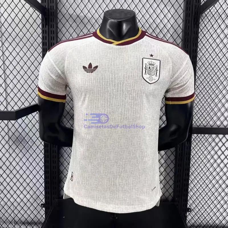 Camiseta España Mundial 2026 2ª Equipación Blanco/Rojo (EDICIÓN JUGADOR)