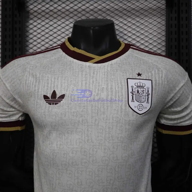 Camiseta España Mundial 2026 2ª Equipación Blanco/Rojo (EDICIÓN JUGADOR)
