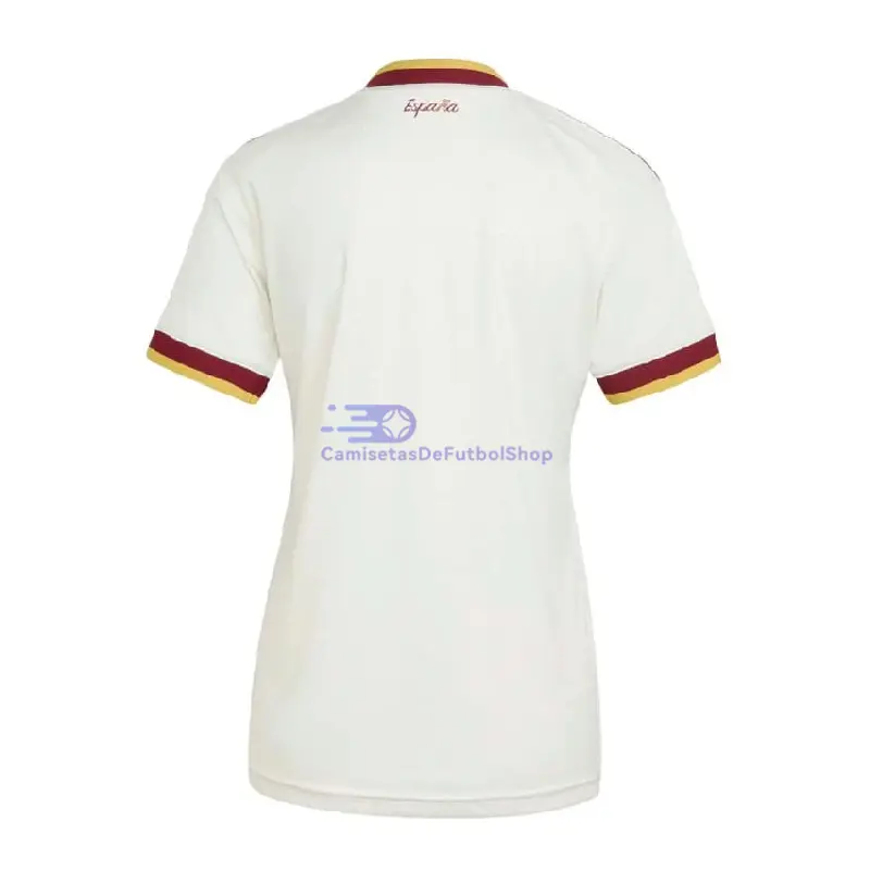 Camiseta España Mundial 2026 2ª Equipación Blanco/Rojo Mujer