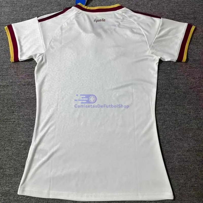 Camiseta España Mundial 2026 2ª Equipación Blanco/Rojo Mujer