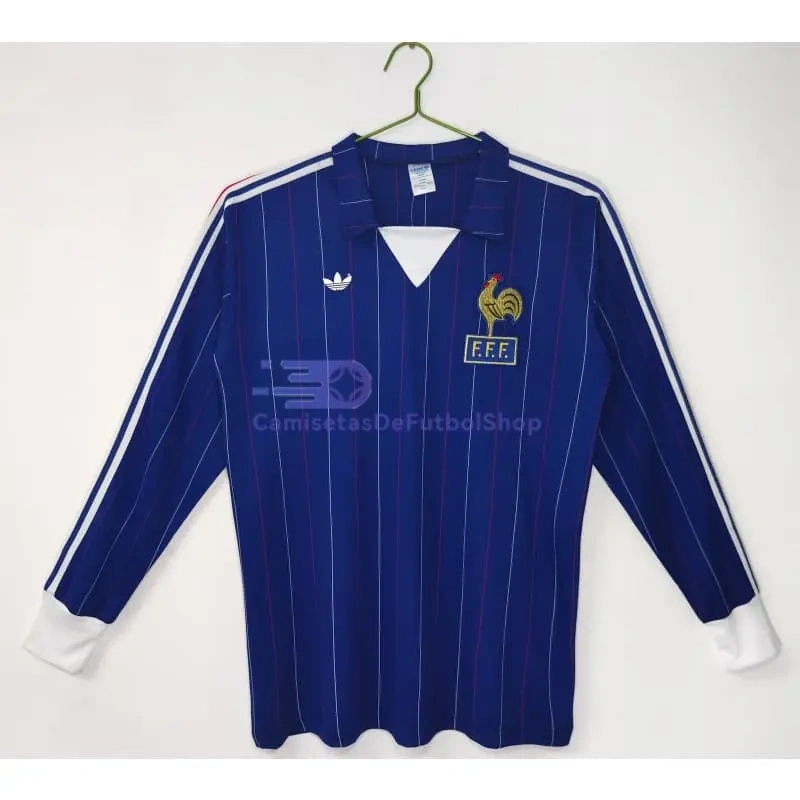 Camiseta Francia 1980/82 1ª Equipación Retro ML Azul