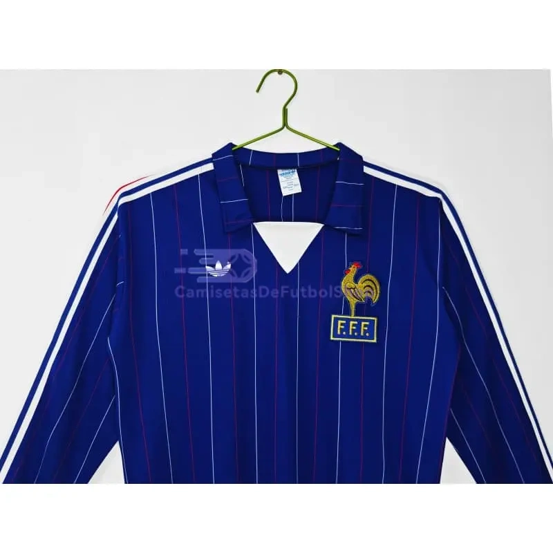 Camiseta Francia 1980/82 1ª Equipación Retro ML Azul