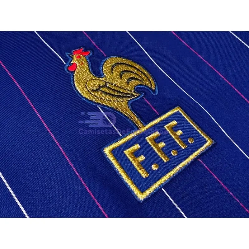 Camiseta Francia 1980/82 1ª Equipación Retro ML Azul