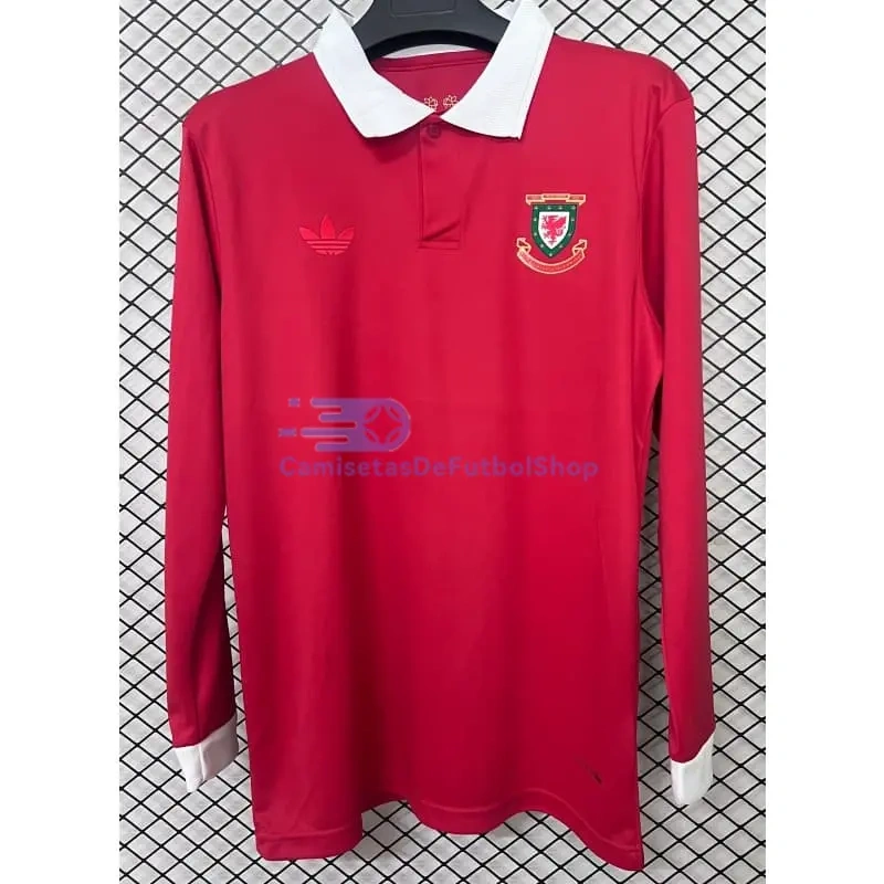 Camiseta Gales 150 Aniversario Edición 2026 ML Rojo
