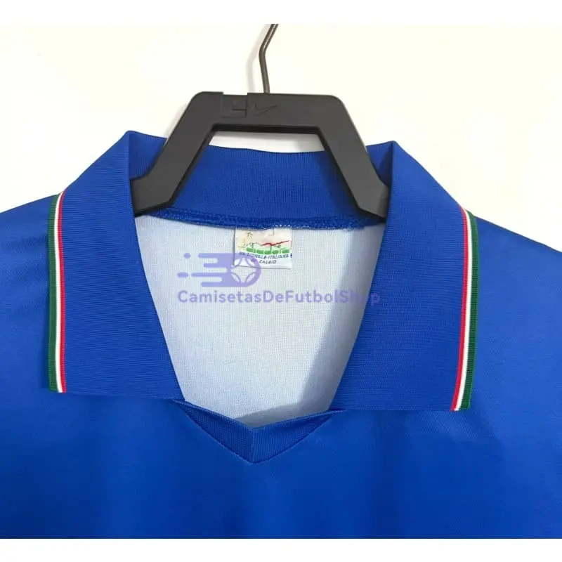Camiseta Italia 1990 1ª Equipación Retro Azul