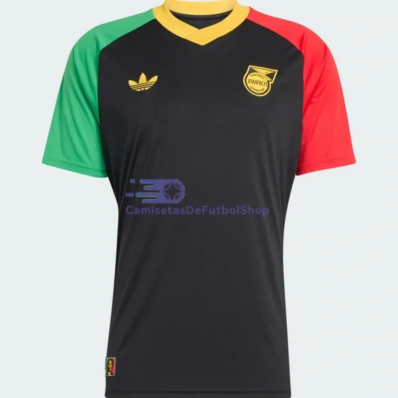 Camiseta Jamaica x Bob Marley 2026 2ª Equipación Negro/Verde/Rojo