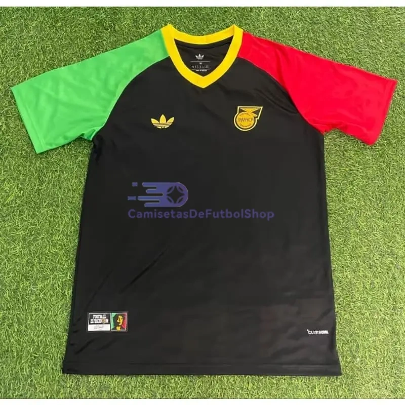 Camiseta Jamaica x Bob Marley 2026 2ª Equipación Negro/Verde/Rojo
