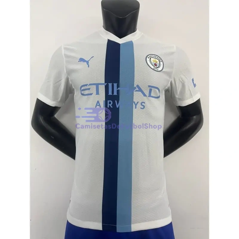 Camiseta Manchester City 2026/2027 Blanco/Azul (EDICIÓN JUGADOR)