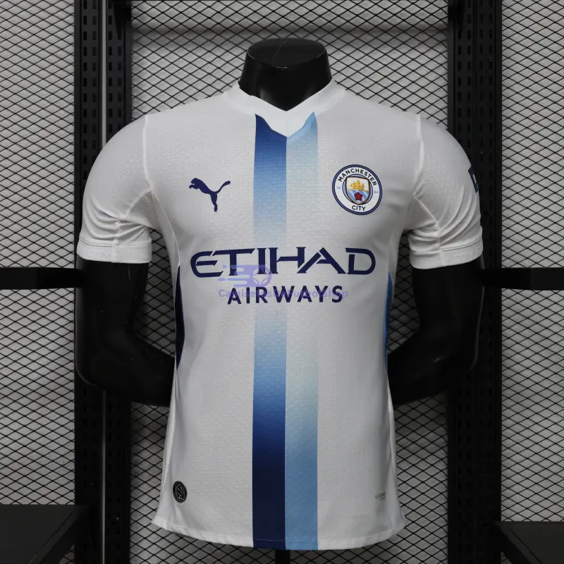 Camiseta Manchester City 2026/2027 3ª Equipación Blanco/Azul (EDICIÓN JUGADOR)