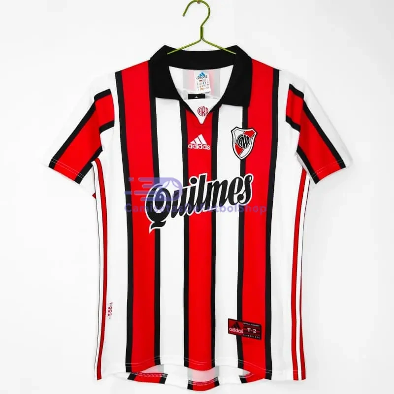 Camiseta River Plate 1999/00 2ª Equipación Retro Rojo/Blanco