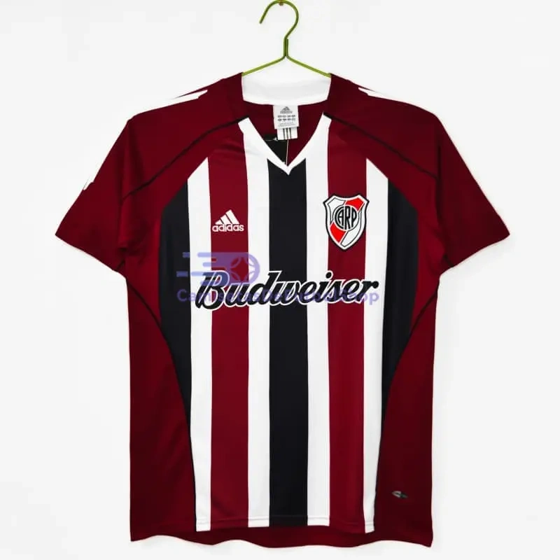 Camiseta River Plate 2005/06 2ª Equipación Retro Rojo/Negro