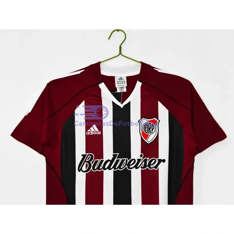 Camiseta River Plate 2005/06 2ª Equipación Retro Rojo/Negro