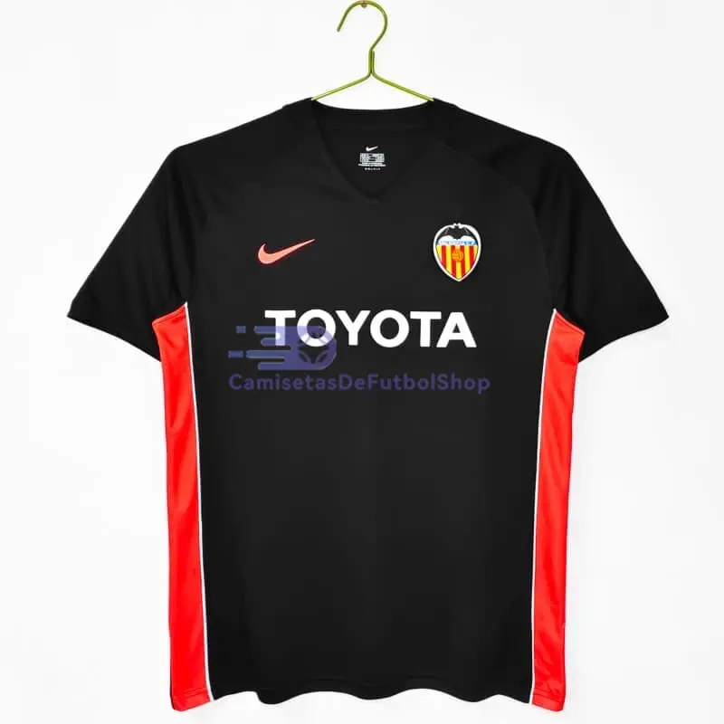 Camiseta Valencia 2006/07 2ª Equipación Retro Negro