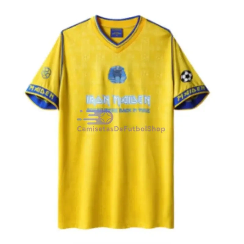 Camiseta West Ham United x Iron Maiden Equipación Retro 2008/09 Amarillo