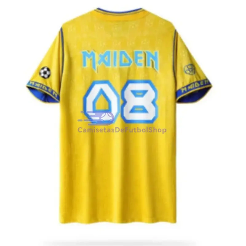 Camiseta West Ham United x Iron Maiden Equipación Retro 2008/09 Amarillo