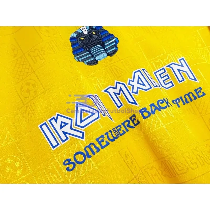 Camiseta West Ham United x Iron Maiden Equipación Retro 2008/09 Amarillo