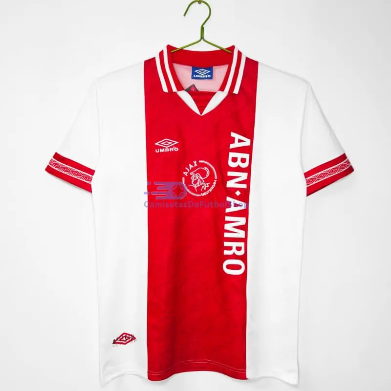 Camiseta Ajax 1994/95 1ª Equipación Retro Rojo/Blanco