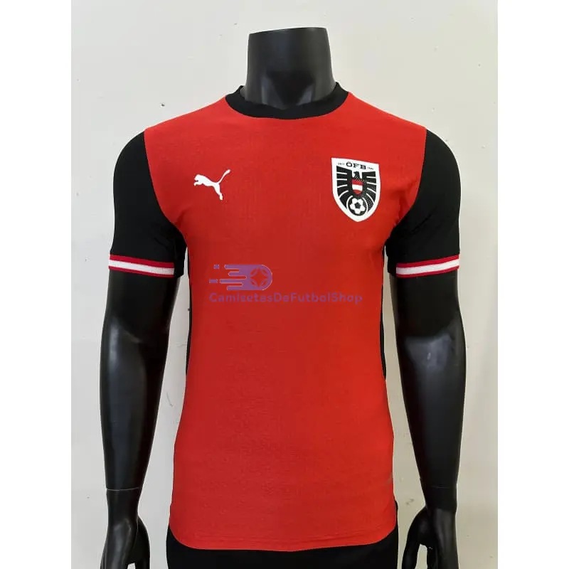 Camiseta Austria Mundial 2026 1ª Equipación Rojo (EDICIÓN JUGADOR)