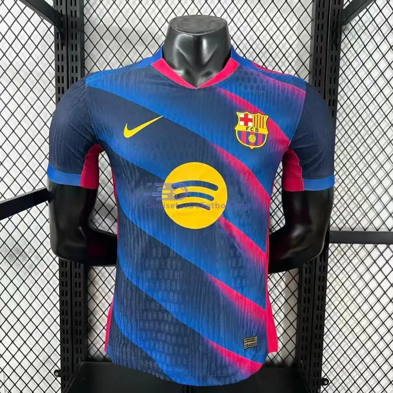 Camiseta Barcelona 2025/2026 Edición Especial Azul/Rosa (EDICIÓN JUGADOR)