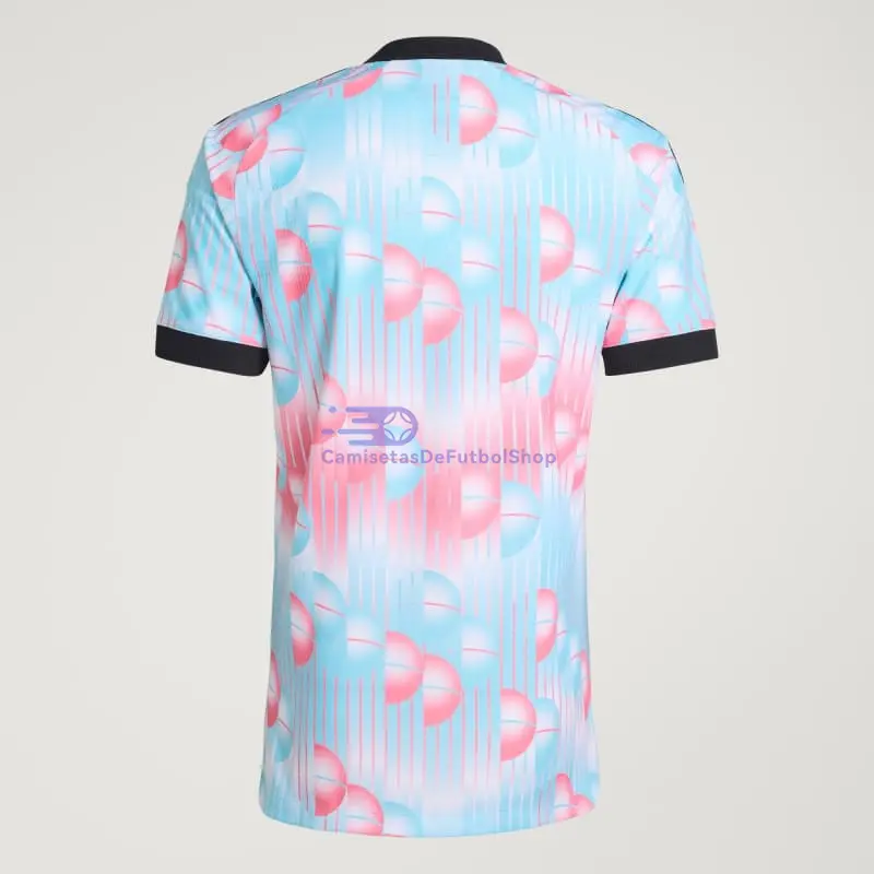 Camiseta Bélgica Mundial 2026 2ª Equipación Rosa/Azul Claro
