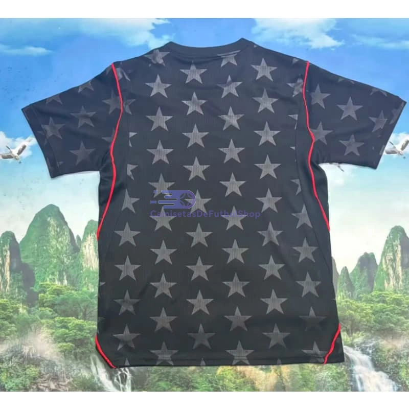 Camiseta EE.UU Mundial 2026 2ª Equipación Negro Obsidiana