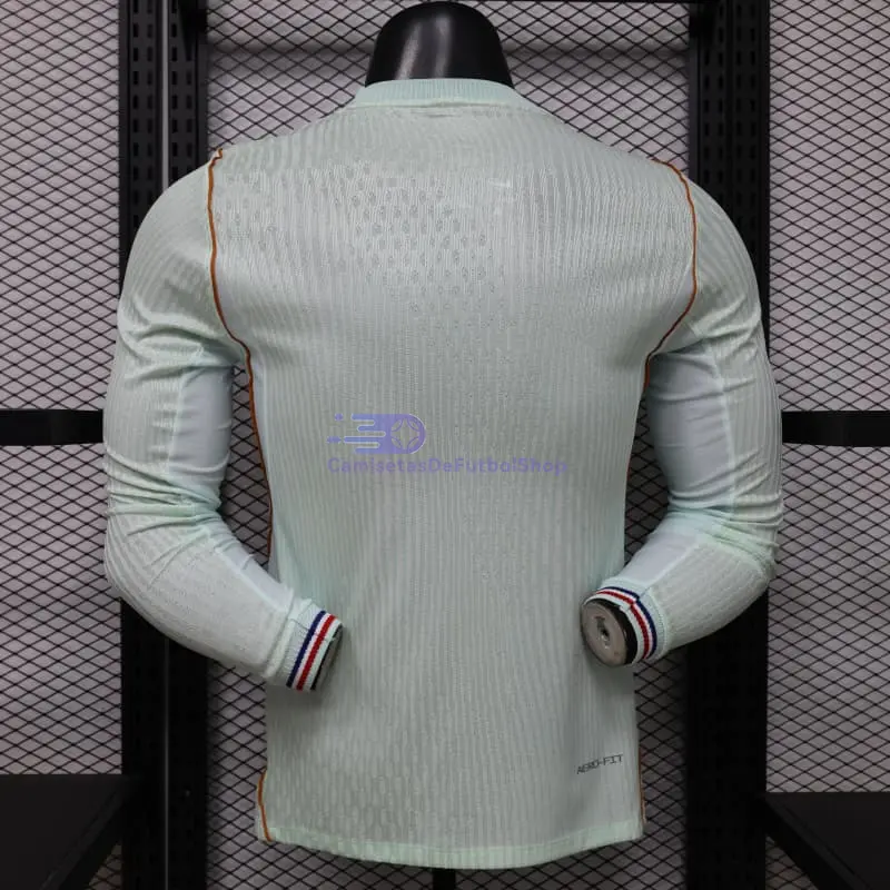 Camiseta Francia Mundial 2026 2ª Equipación ML Verde Menta (EDICIÓN JUGADOR)