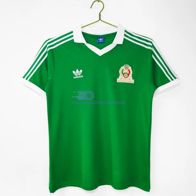 Camiseta México 1986 1ª Equipación Retro Verde