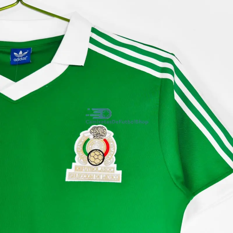 Camiseta México 1986 1ª Equipación Retro Verde