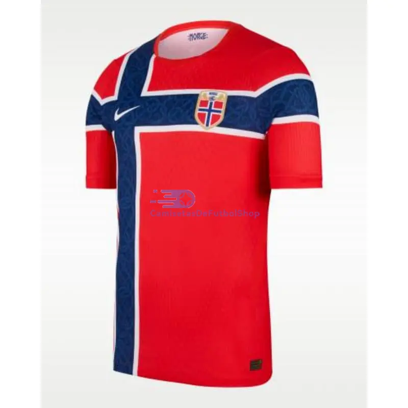 Camiseta Noruega Mundial 2026 1ª Equipación Rojo/Azul