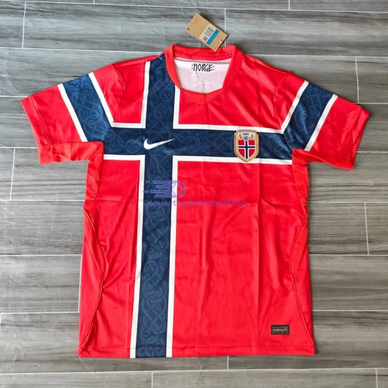Camiseta Noruega Mundial 2026 1ª Equipación Rojo/Azul