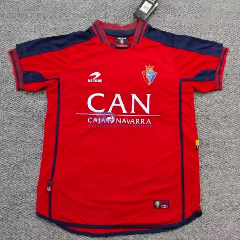 Camiseta Osasuna 2000/02 1ª Equipación Retro Rojo