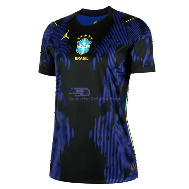 Camiseta Brasil Mundial 2026 2ª Equipación Azul Mujer