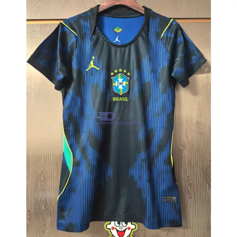 Camiseta Brasil Mundial 2026 2ª Equipación Azul Mujer
